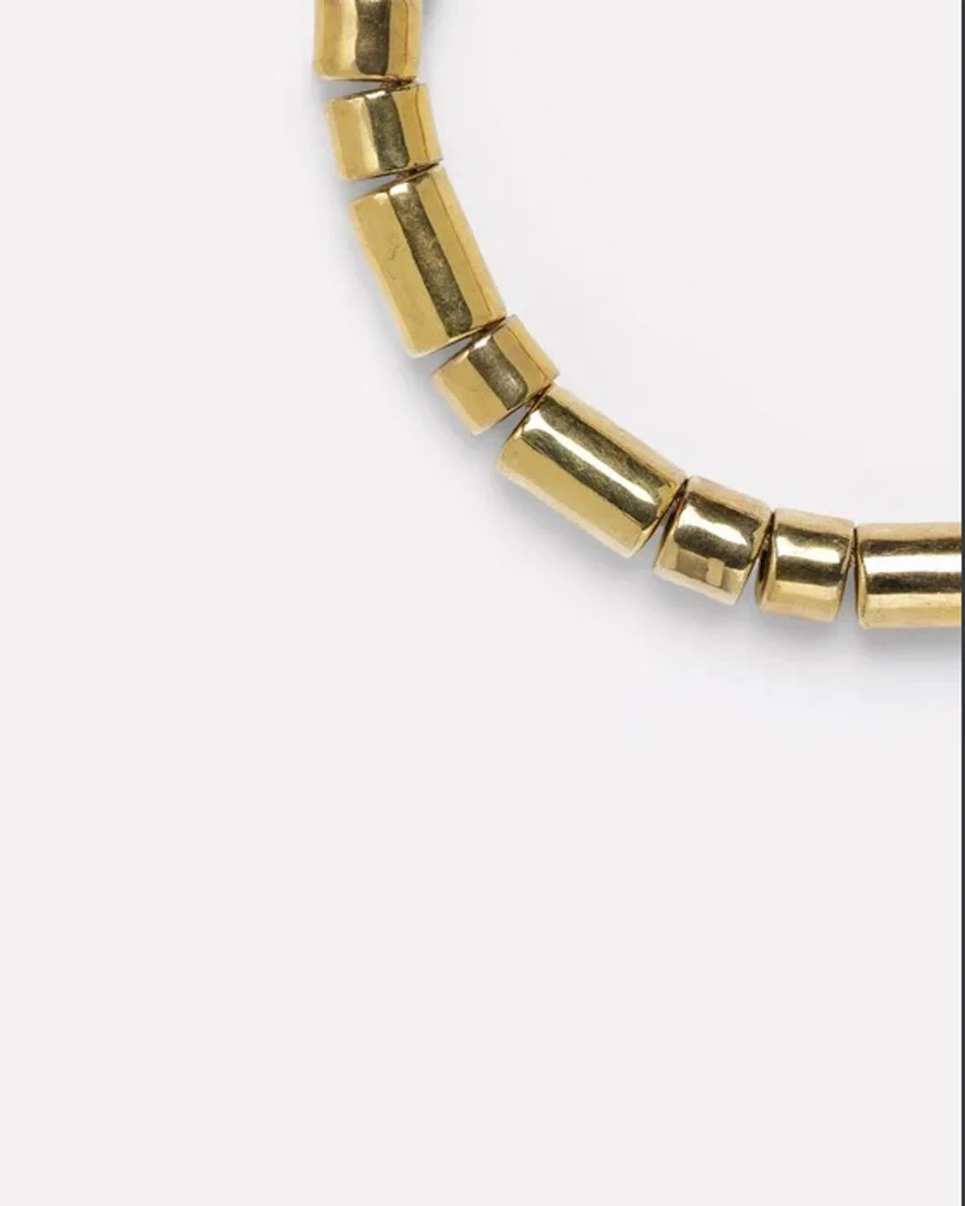 HER NEW TRIBE Karat Sundry Bead Two & Five Necklace front detail