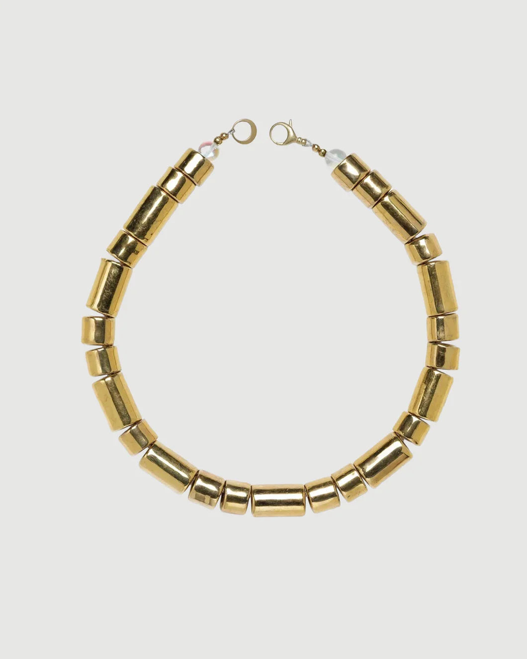 HER NEW TRIBE Karat Sundry Bead Two & Five Necklace isolated