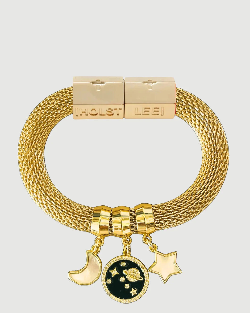 HOLST LEE Mesh Charm Bracelet - Celestial Universe