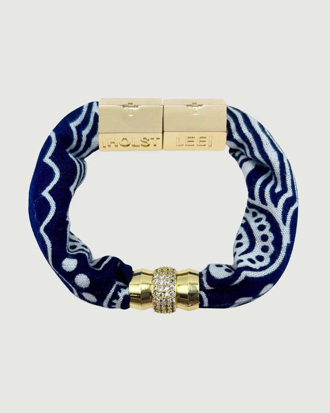 HOLST + LEE Cooler Weather Bandana Bracelet - Navy isolated