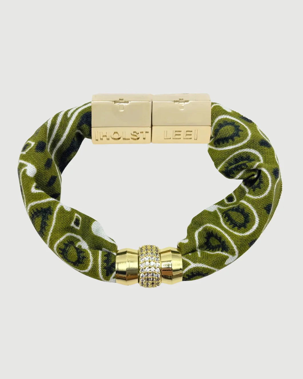 HOLST + LEE Cooler Weather Bandana Bracelet - Olive isolated