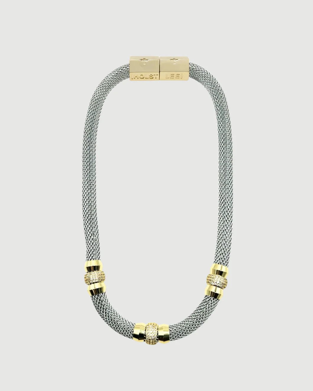 HOIST + LEE fancy mesh necklace twotoned isolate