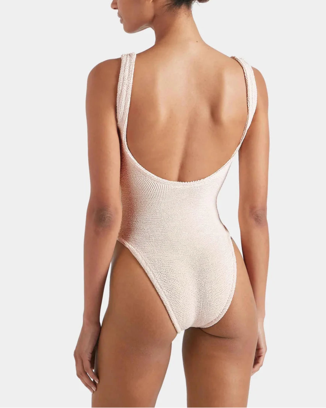 HUNZA G Celine Swimsuit blush on figure back