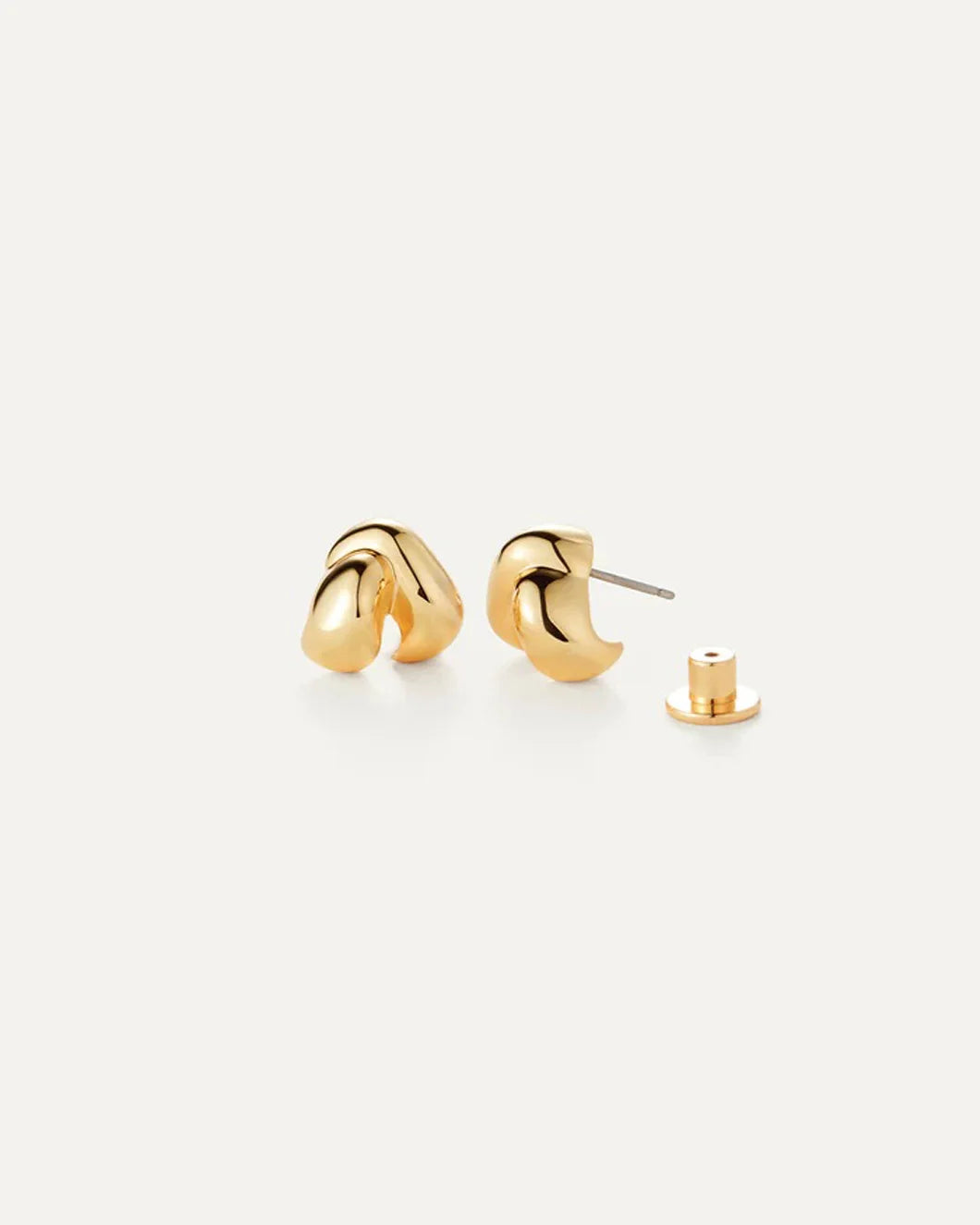 JENNY BIRD Beatrix earrings gold front