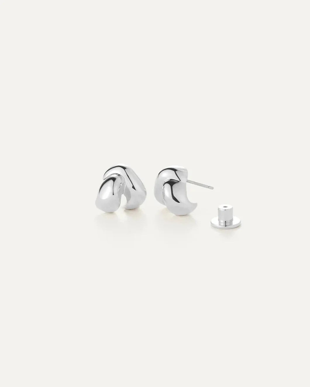 JENNY BIRD Beatrix earrings silver front