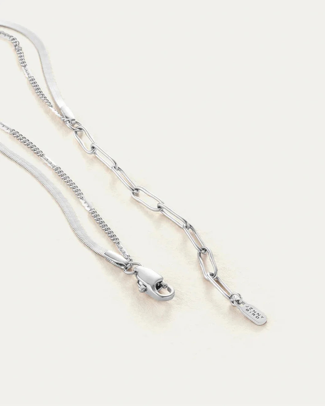 JENNY BIRD Surfside anklet silver front detail