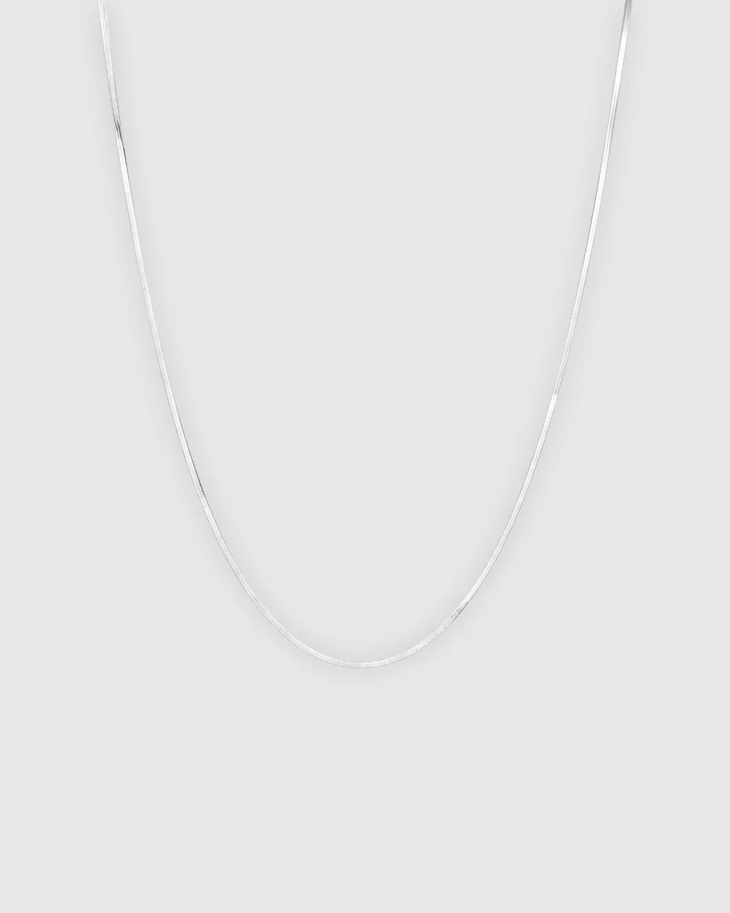JENNY BIRD zeina slim chain silver front isolated