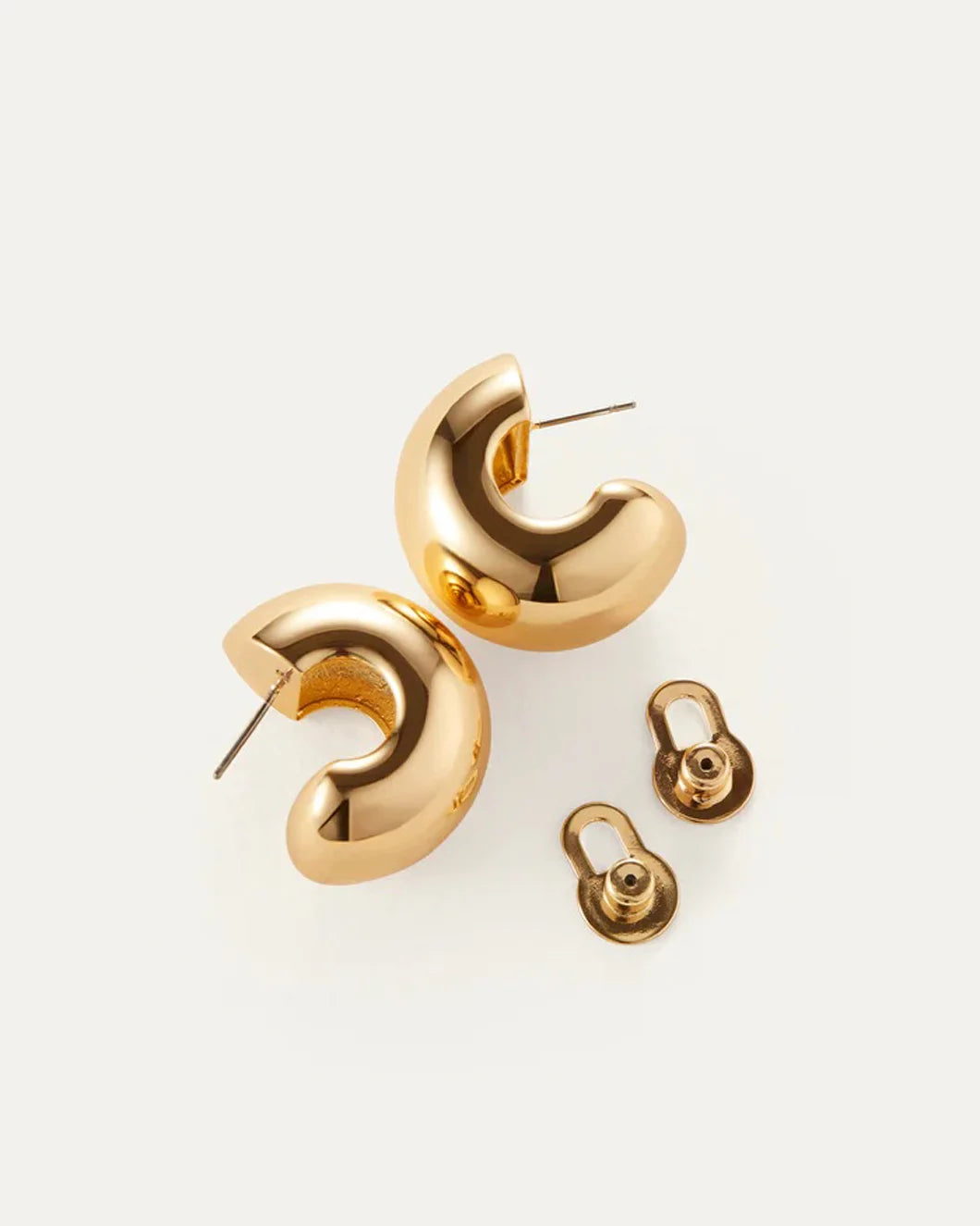 JENNY BIRD gemma earrings gold side detail