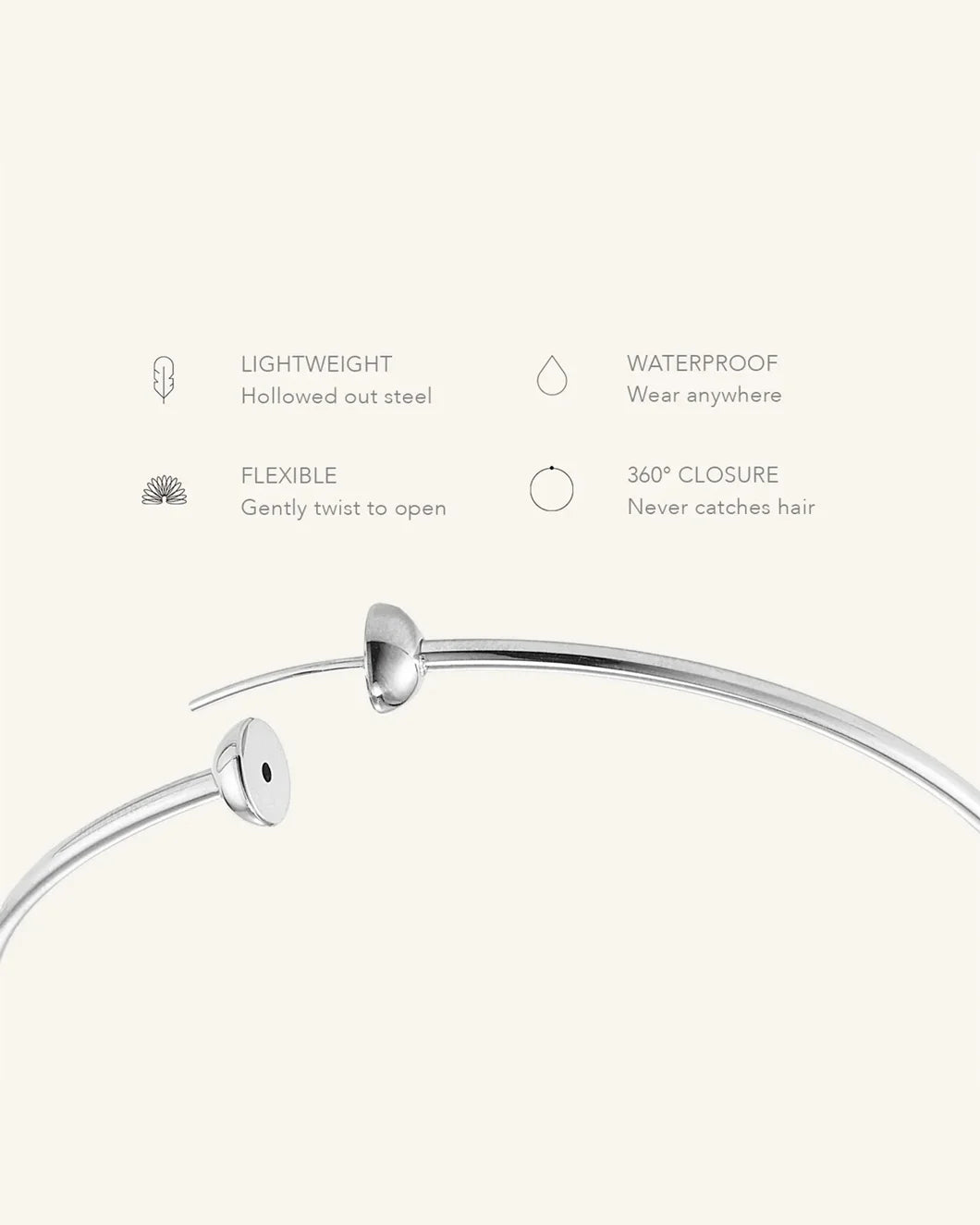 JENNY BIRD icon hoops small front detail