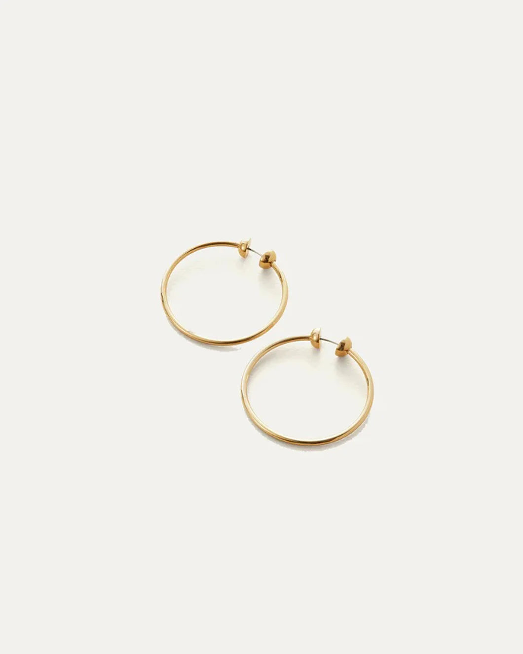JENNY BIRD icon hoops small gold front 