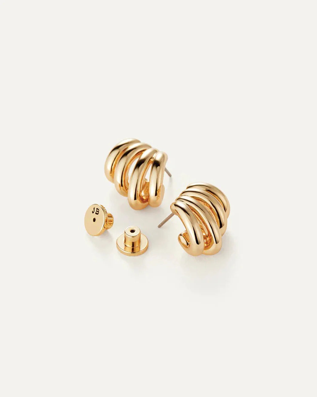 JENNY BIRD monroe earrings gold front detail