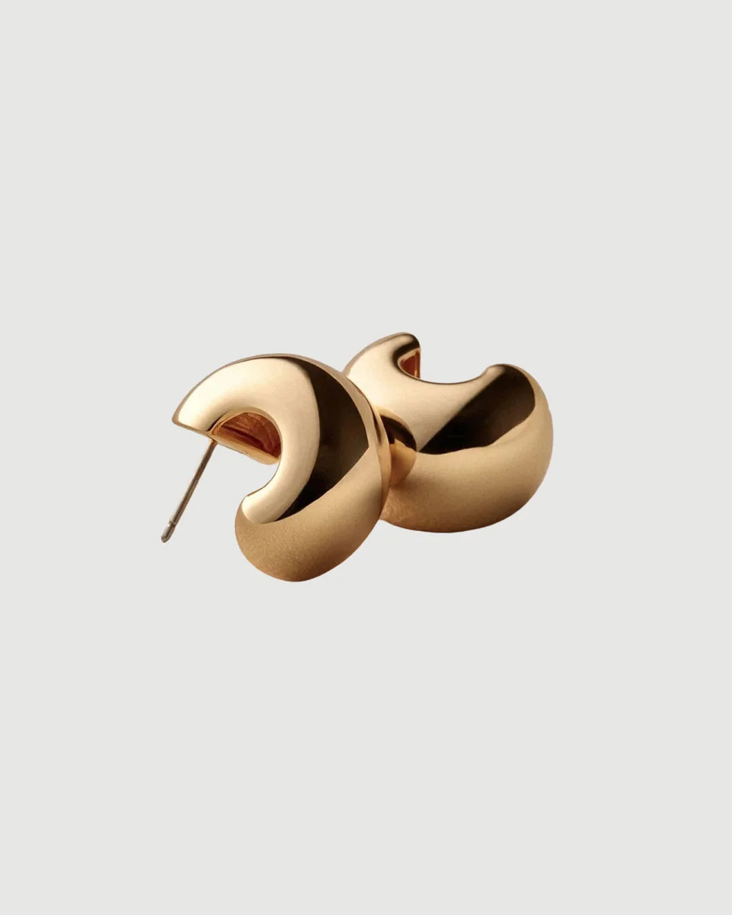JENNY BIRD small gemma hoop earrings gold isolated
