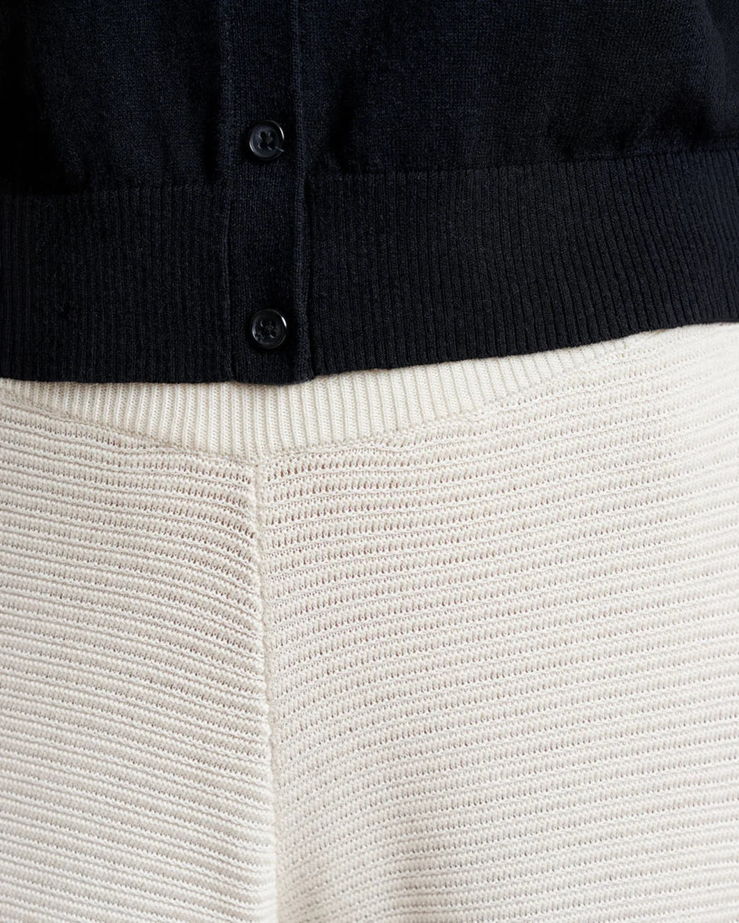 LA LIGNE Babs pants in ivory on figure front detail