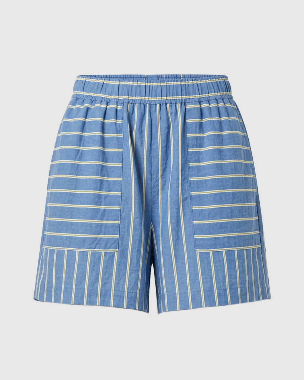 LA LIGNE tangier short chambray stripe isolated