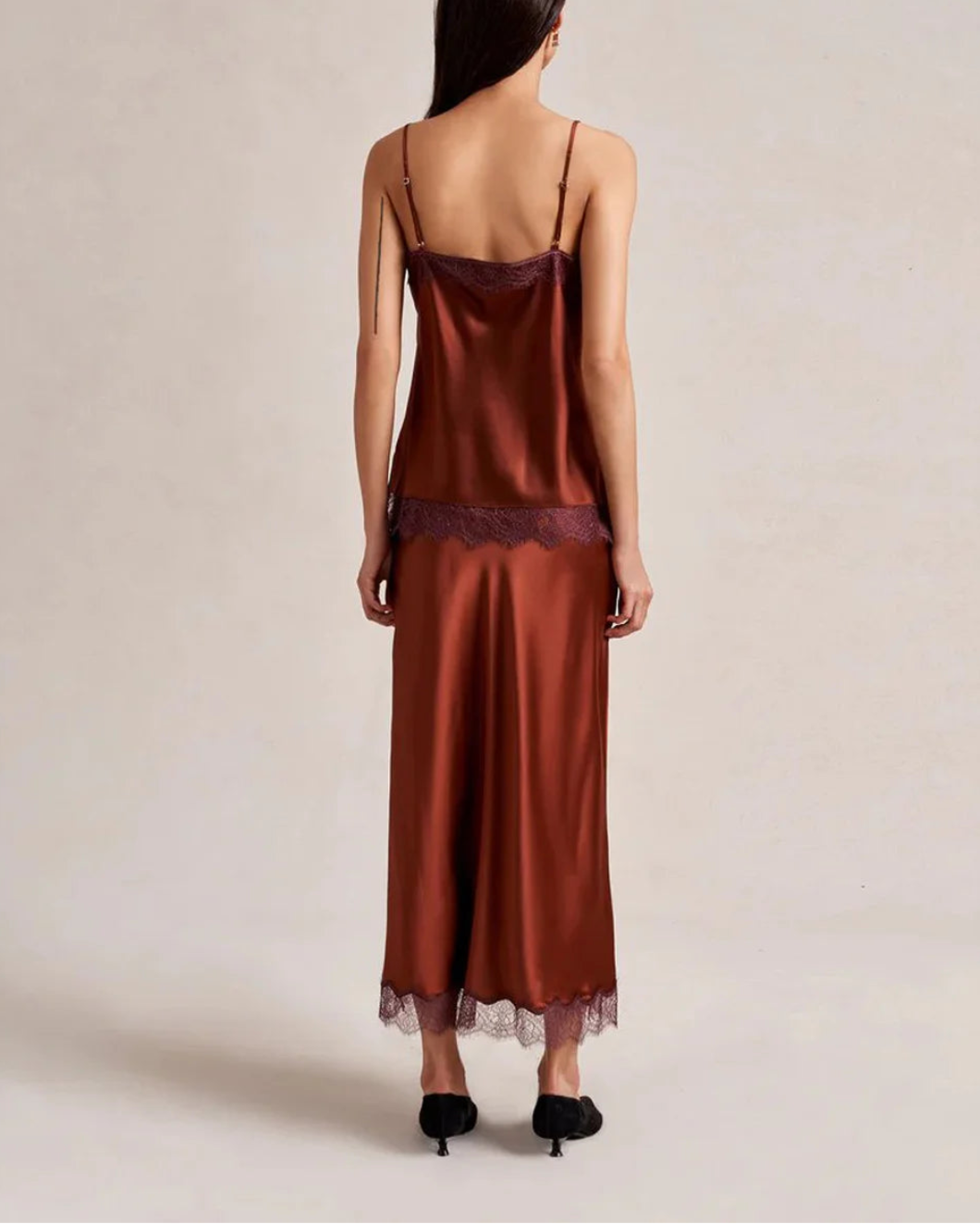 LA LIGNE demi camisole rust on figure back