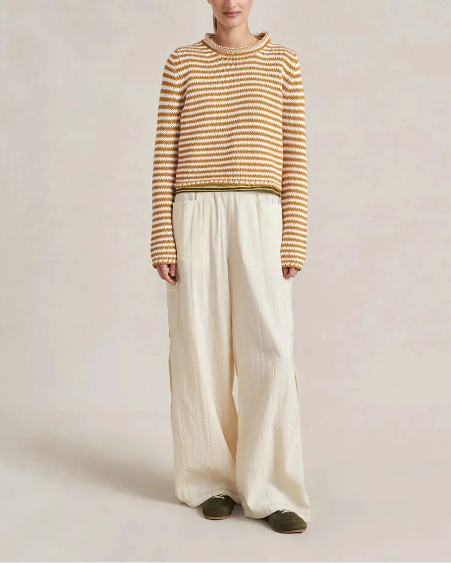LA LIGNE mini marina fine stripe sweater on figure front