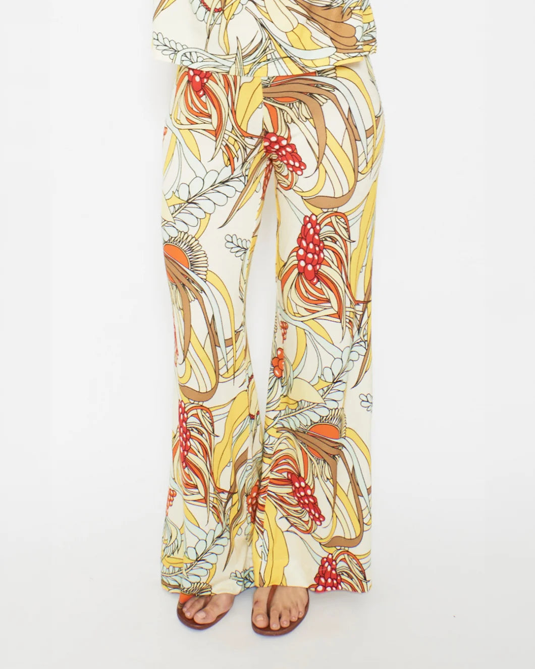 LA PRESTIC OUISTON Giudeca corail pants on figure front