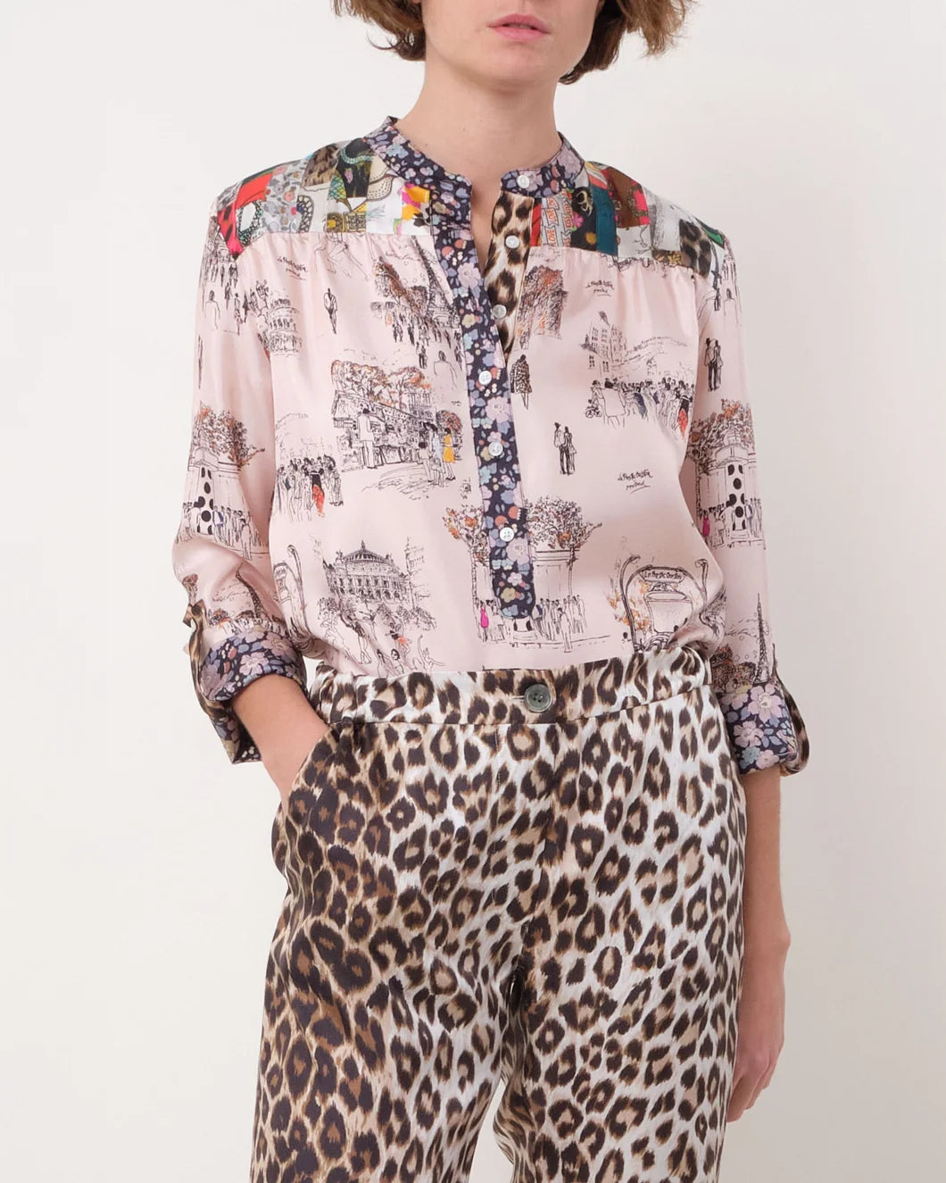 LA PRESTIC OUISTON romee top darnel rose on figure front