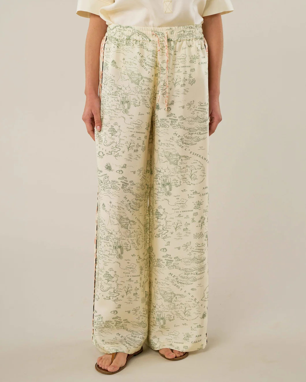 LA PRESTIC Ring pant mix carte prasin on figure front