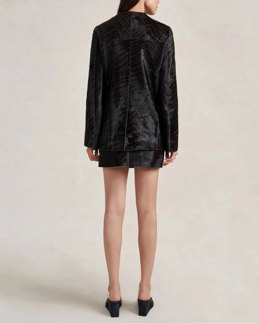 LA LIGNE Cropped Perry Coat on figure back