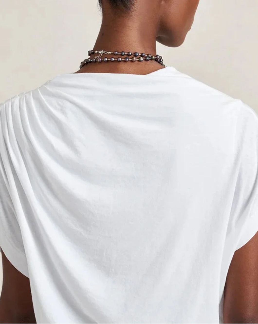 LA LIGNE Milla Top white on figure back detail