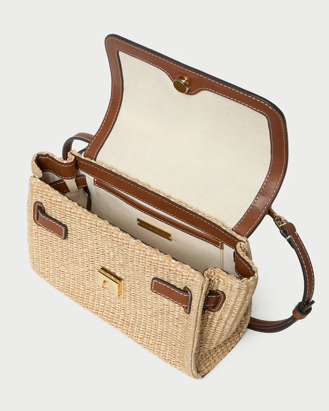 LOEFFLER RANDALL Alexei Natural Cacao Crossbody side detail
