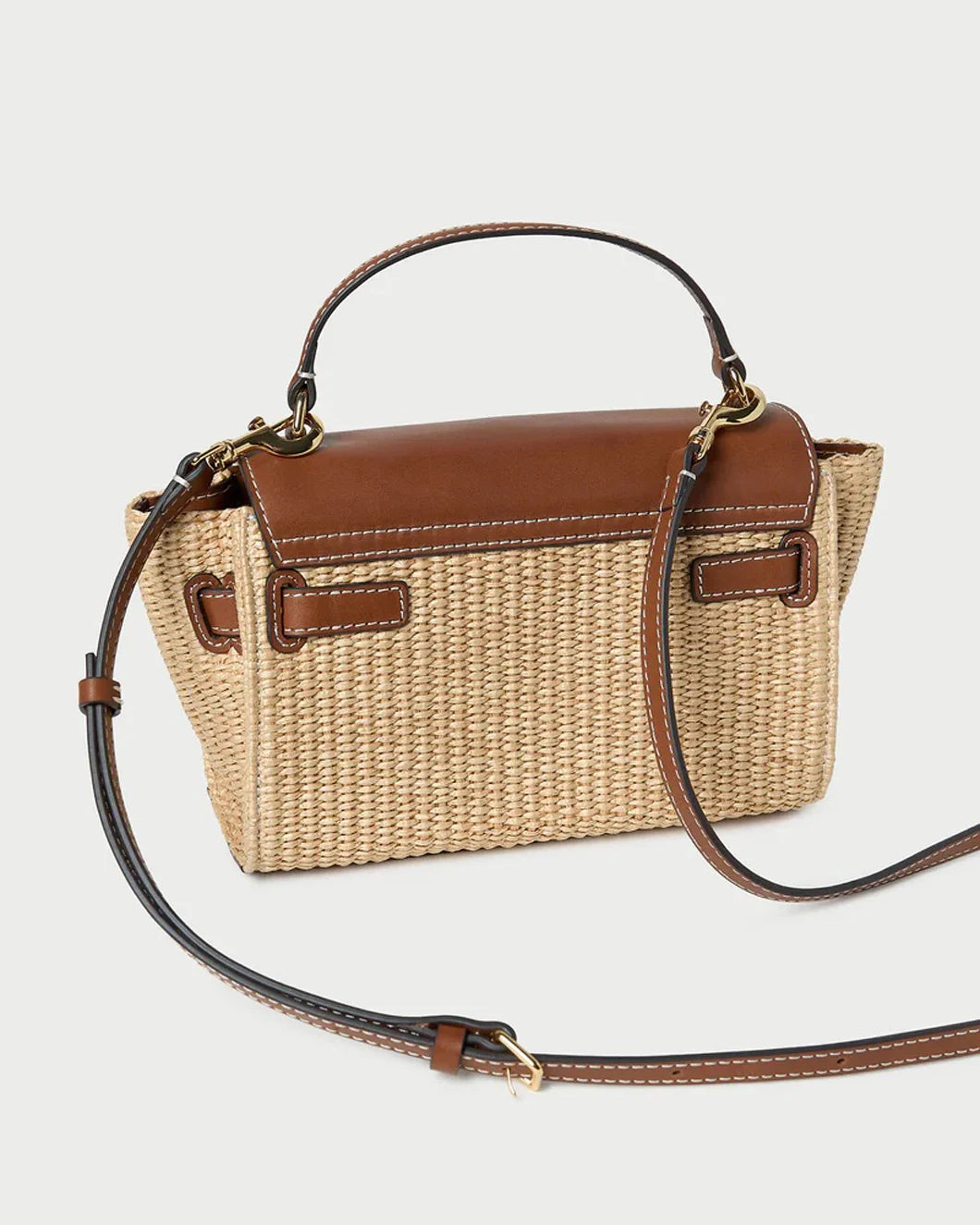 LOEFFLER RANDALL Alexei Natural Cacao Crossbody back