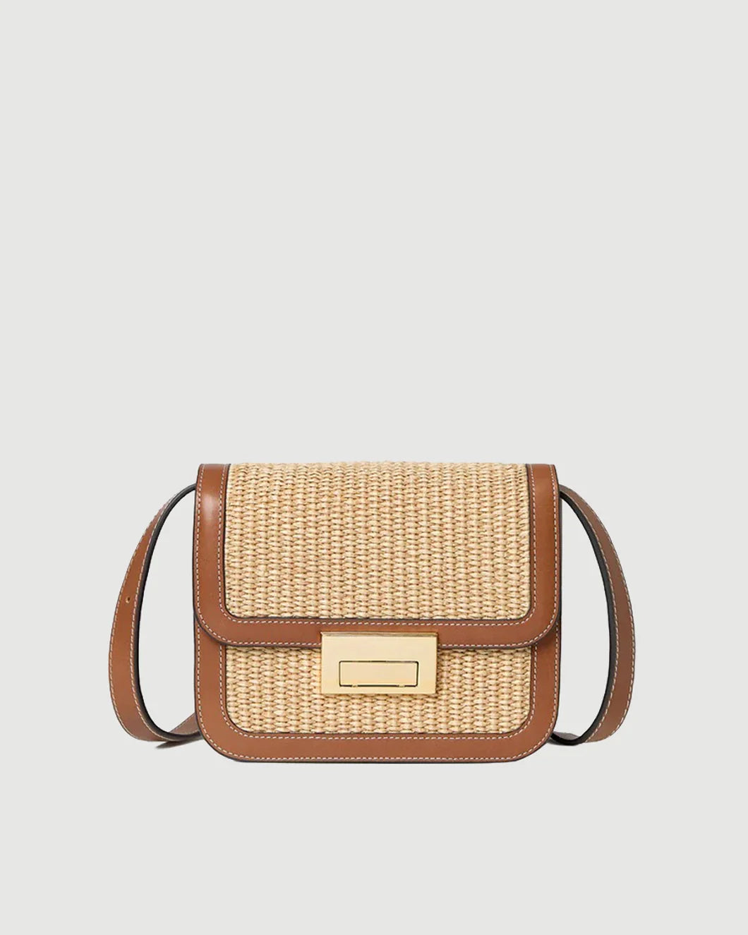 LOEFFLER RANDALL Desi Crossbody with Lock Hardware isolated