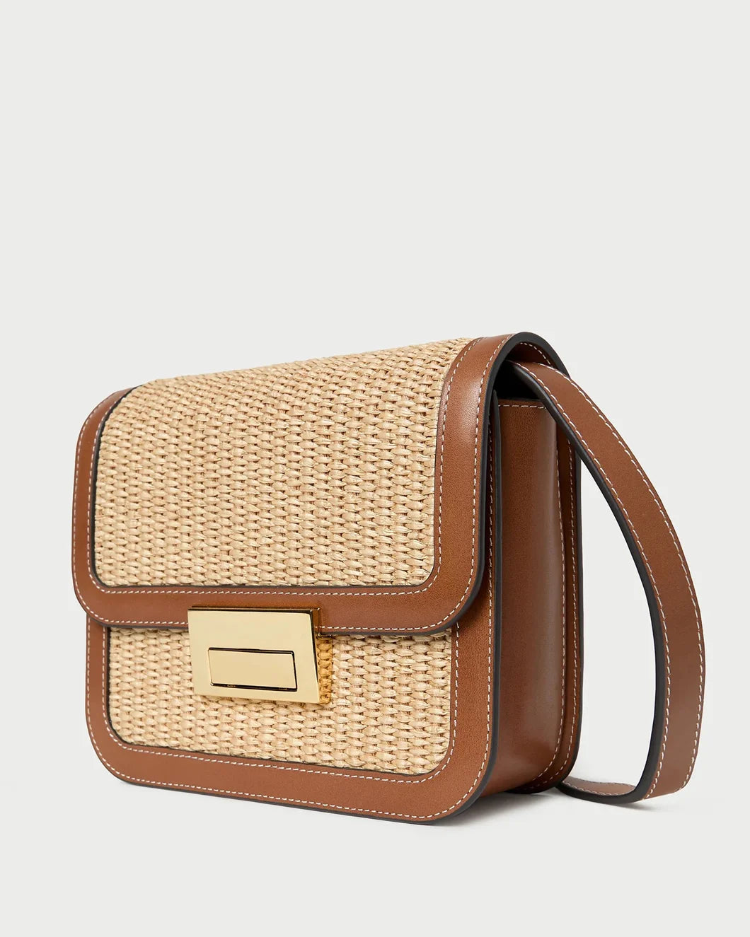 LOEFFLER RANDALL Desi Crossbody with Lock Hardware side