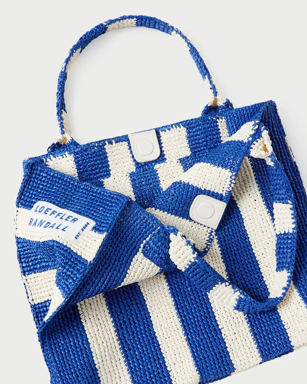 LOEFFLER RANDALL Sol Crochet Beach Tote inner detail