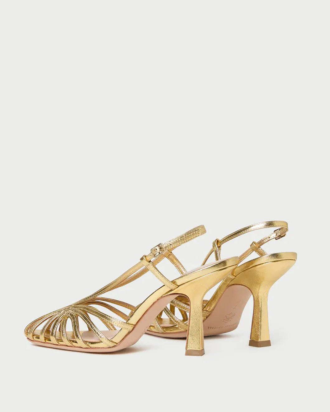 Loeffler Randall alexandra slingback sandal gold back