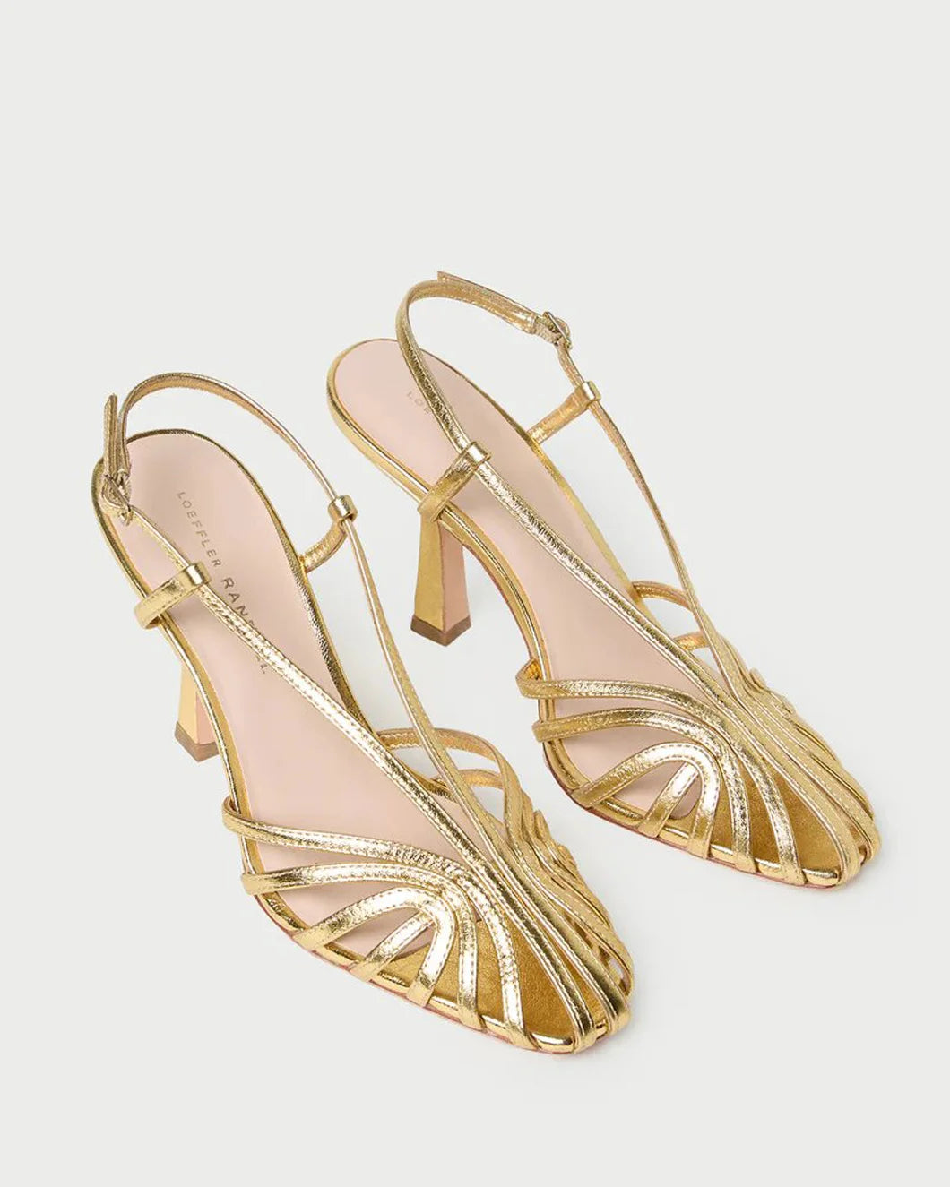 Loeffler Randall alexandra slingback sandal gold side