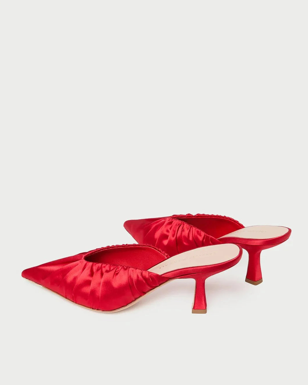 Loeffler Randall inez smocked mule red back