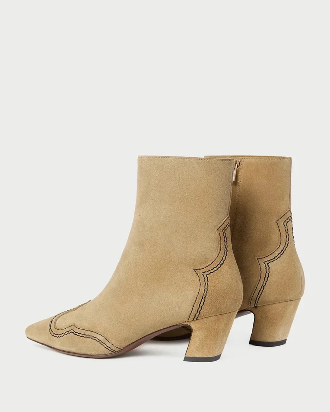 LOEFFLER RANDALL Aspen Sand Suede Ankle Boot back