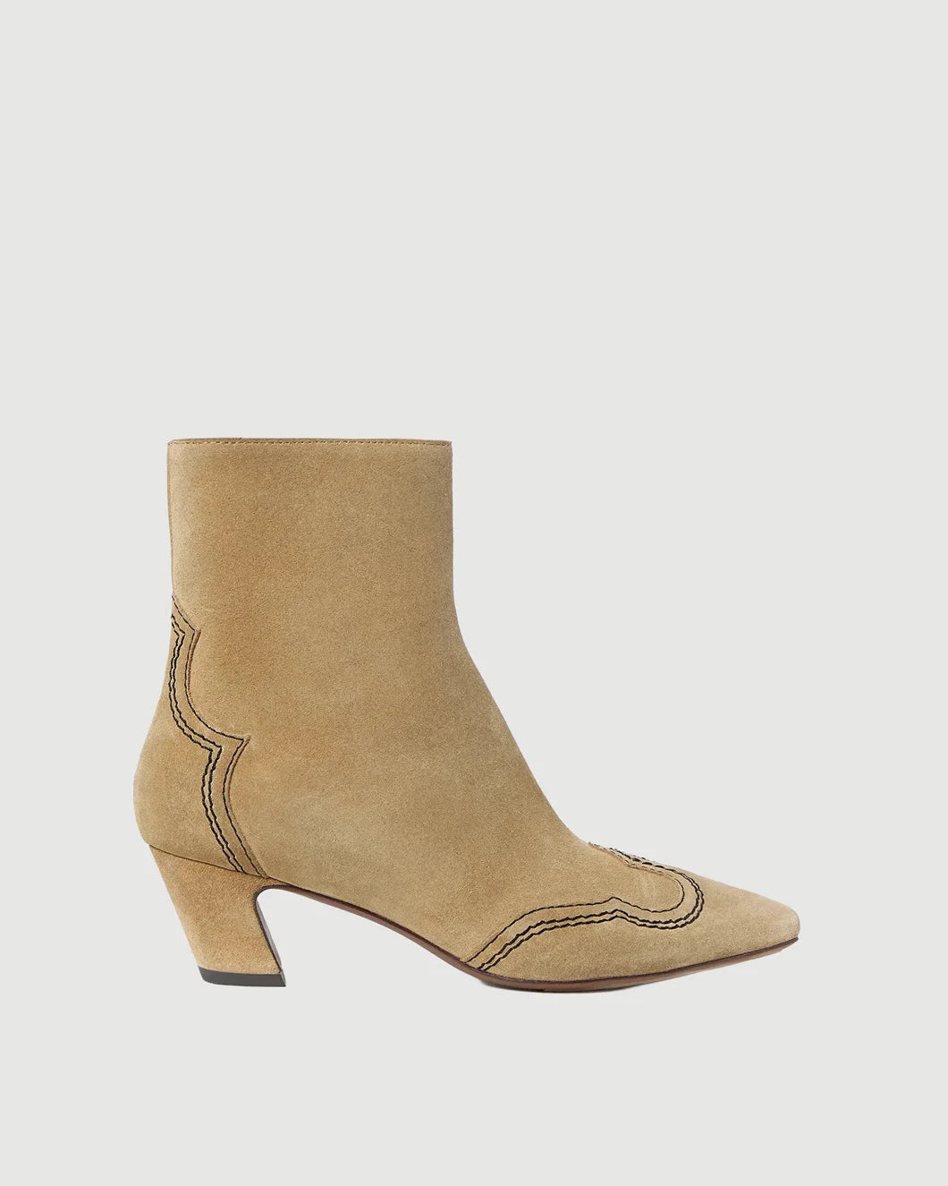 LOEFFLER RANDALL Aspen Sand Suede Ankle Boot isolated