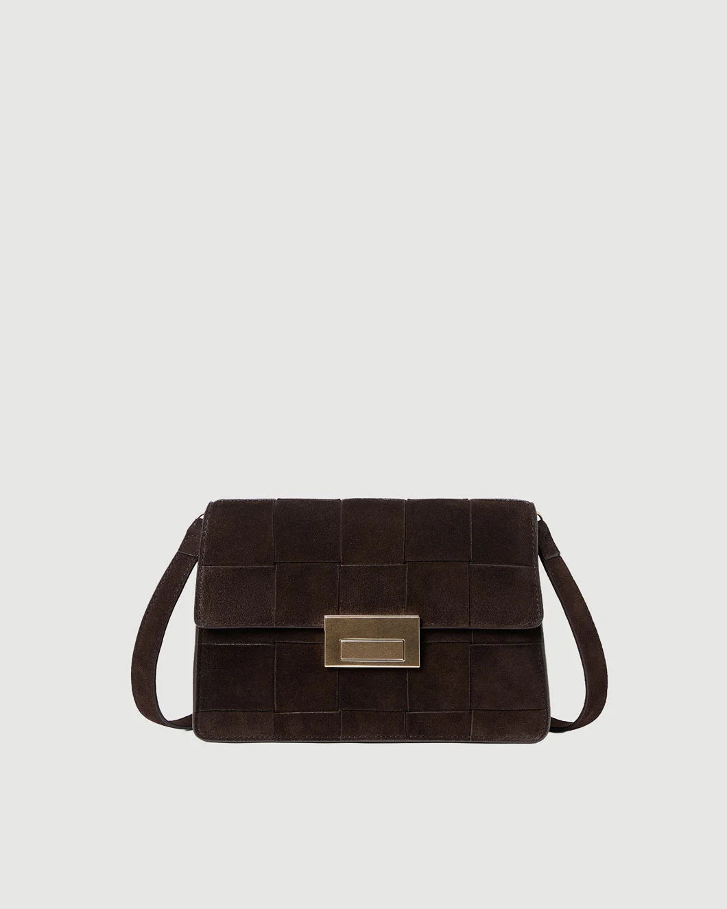 LOEFFLER RANDALL Delphine Leather Clutch isolated