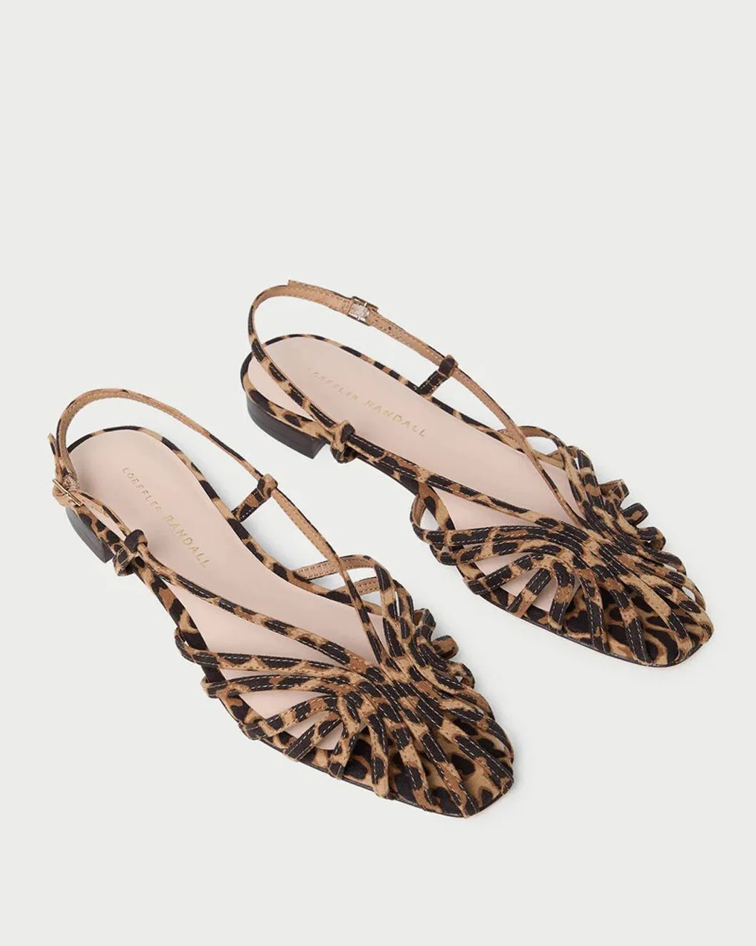 LOEFFLER RANDALL Devon Slingback Sandal leopard side