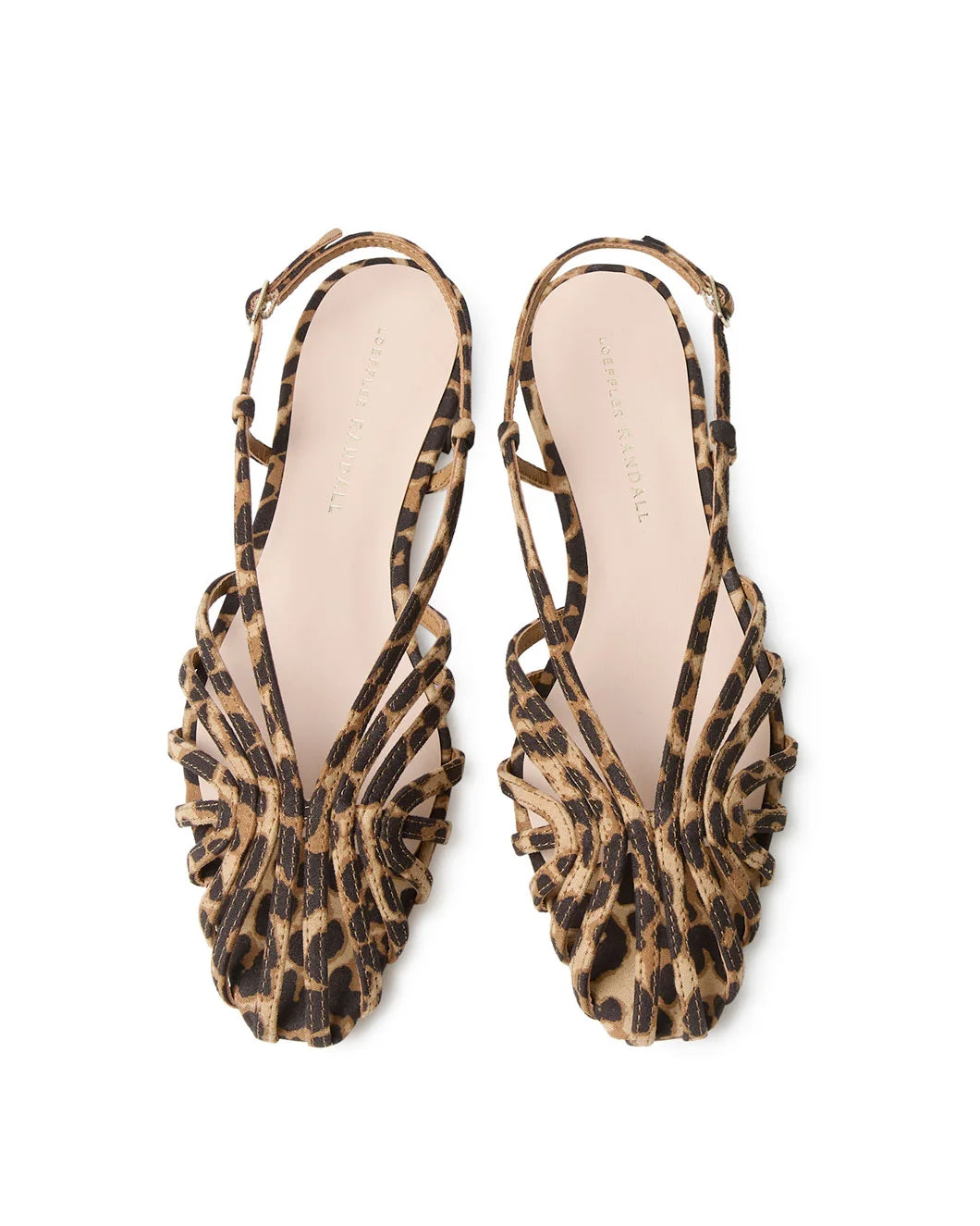 LOEFFLER RANDALL Devon Slingback Sandal leopard front