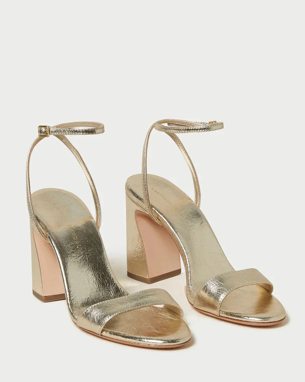 LOEFFLER RANDALL Malia heel champagne side 1