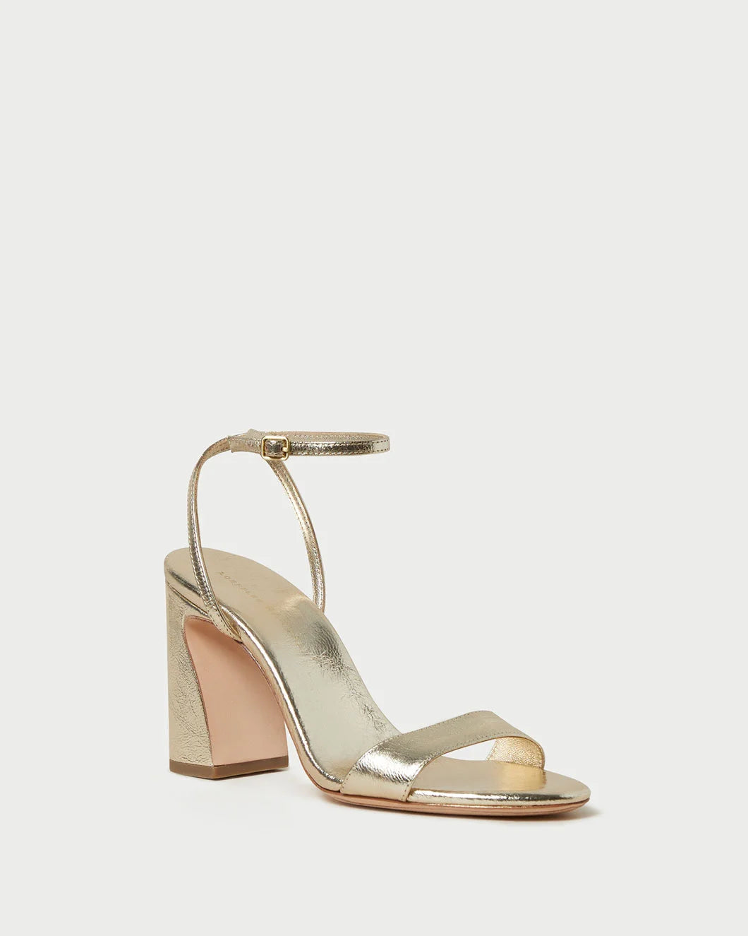 LOEFFLER RANDALL Malia heel champagne side