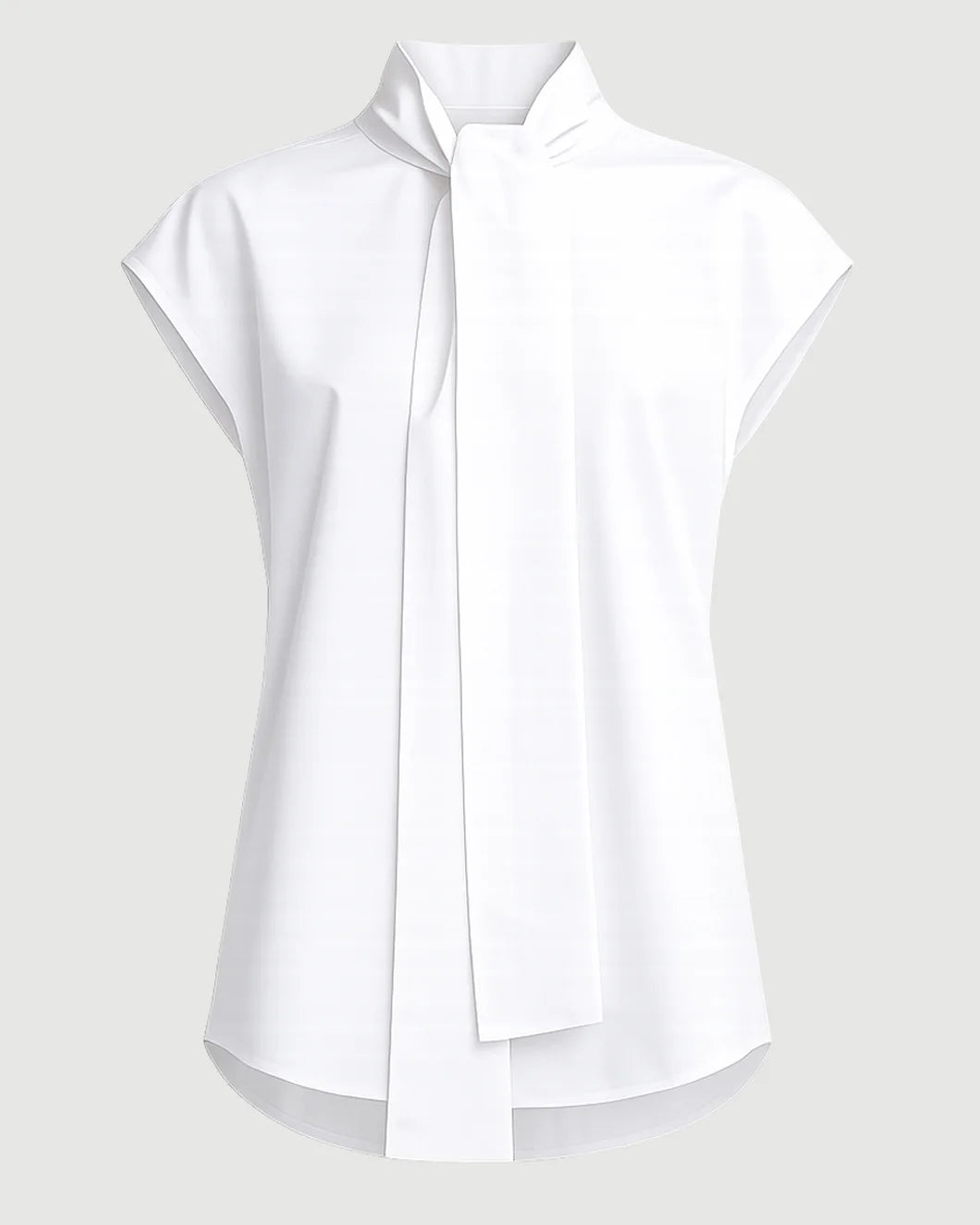 MARNI Cotton Poplin Cap Sleeve Blouse Isolated