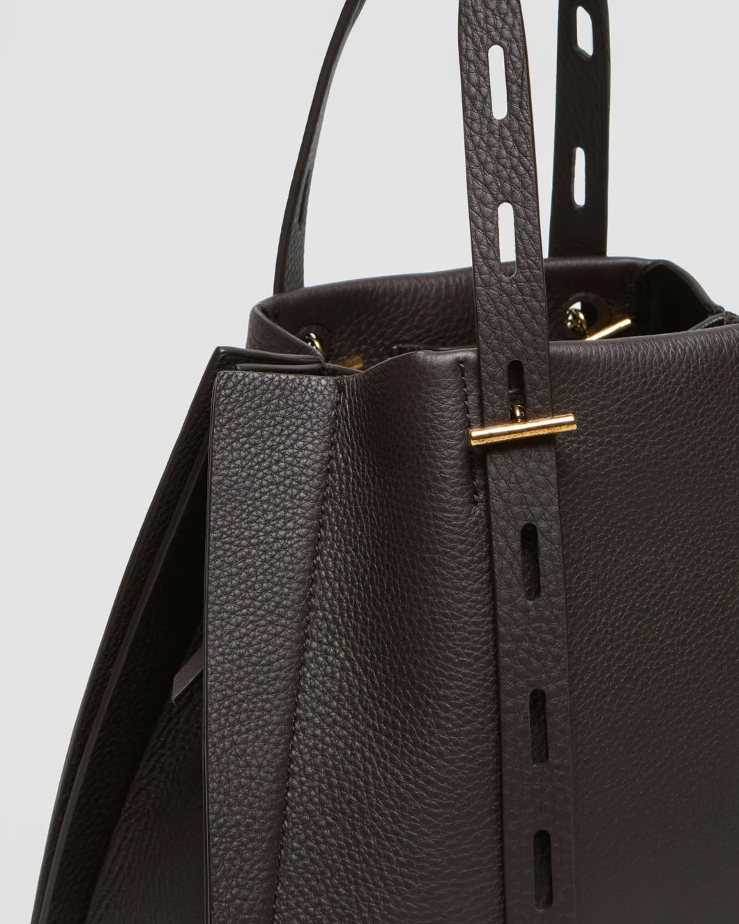 MINI BOSSI Paulina bag testa di morio side detail