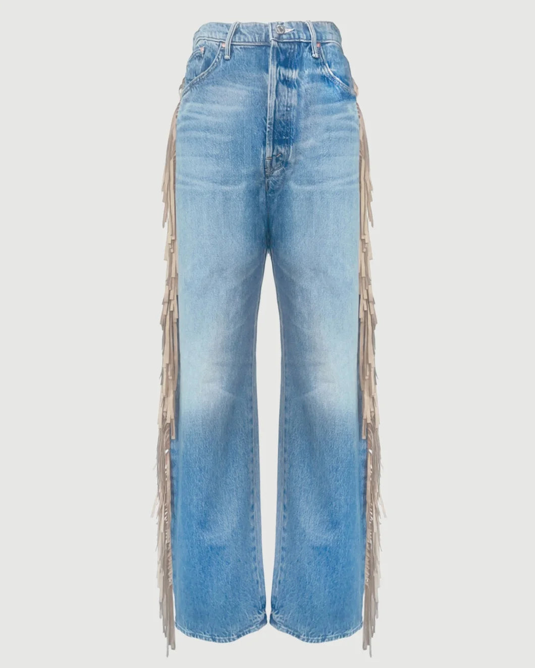 MOTHER folk star fringe half pipe button sneak front isolatec