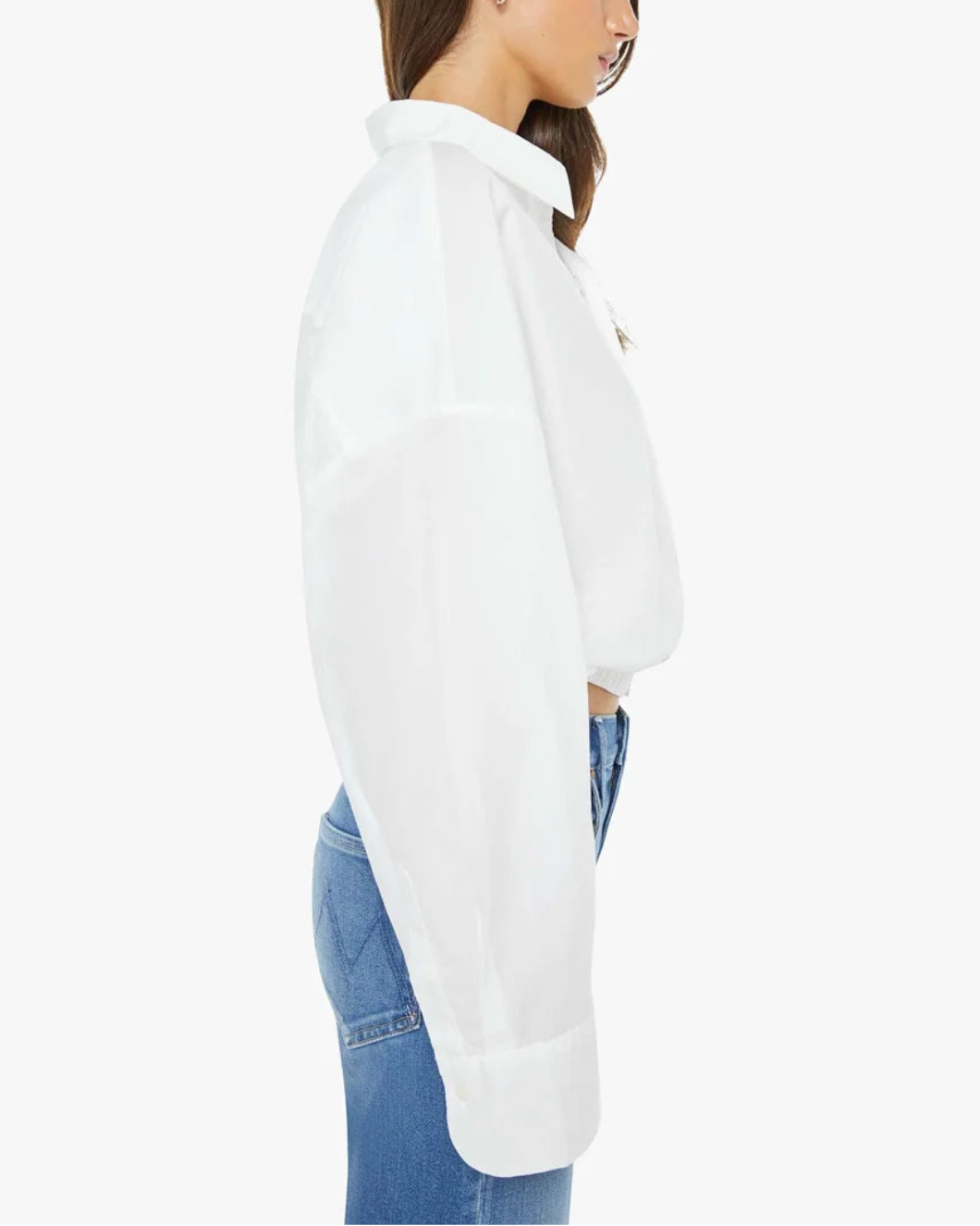 MOTHER the scrunchie frenchie white on figure side