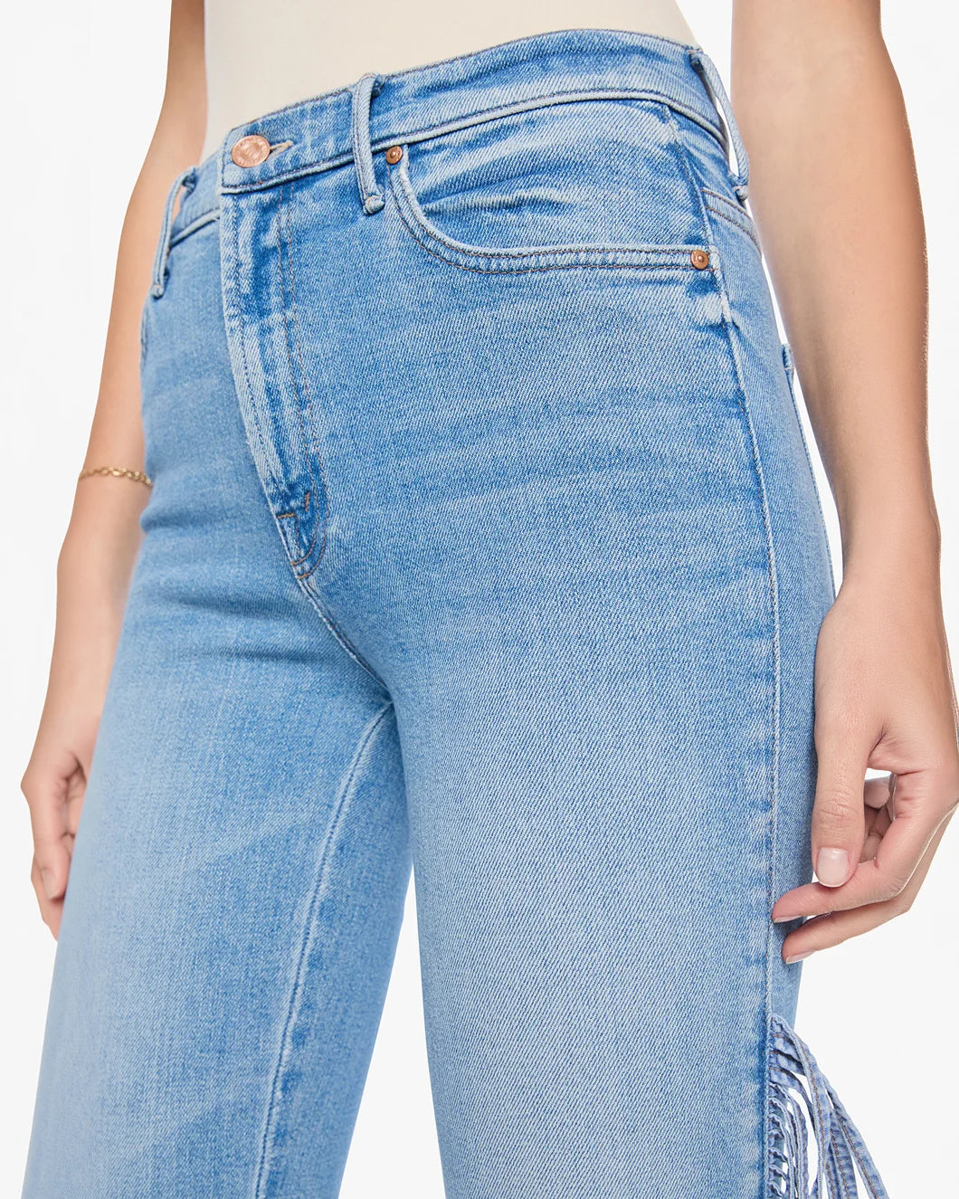 MOTHER The Fringe Desperado Sneak on figure front detail