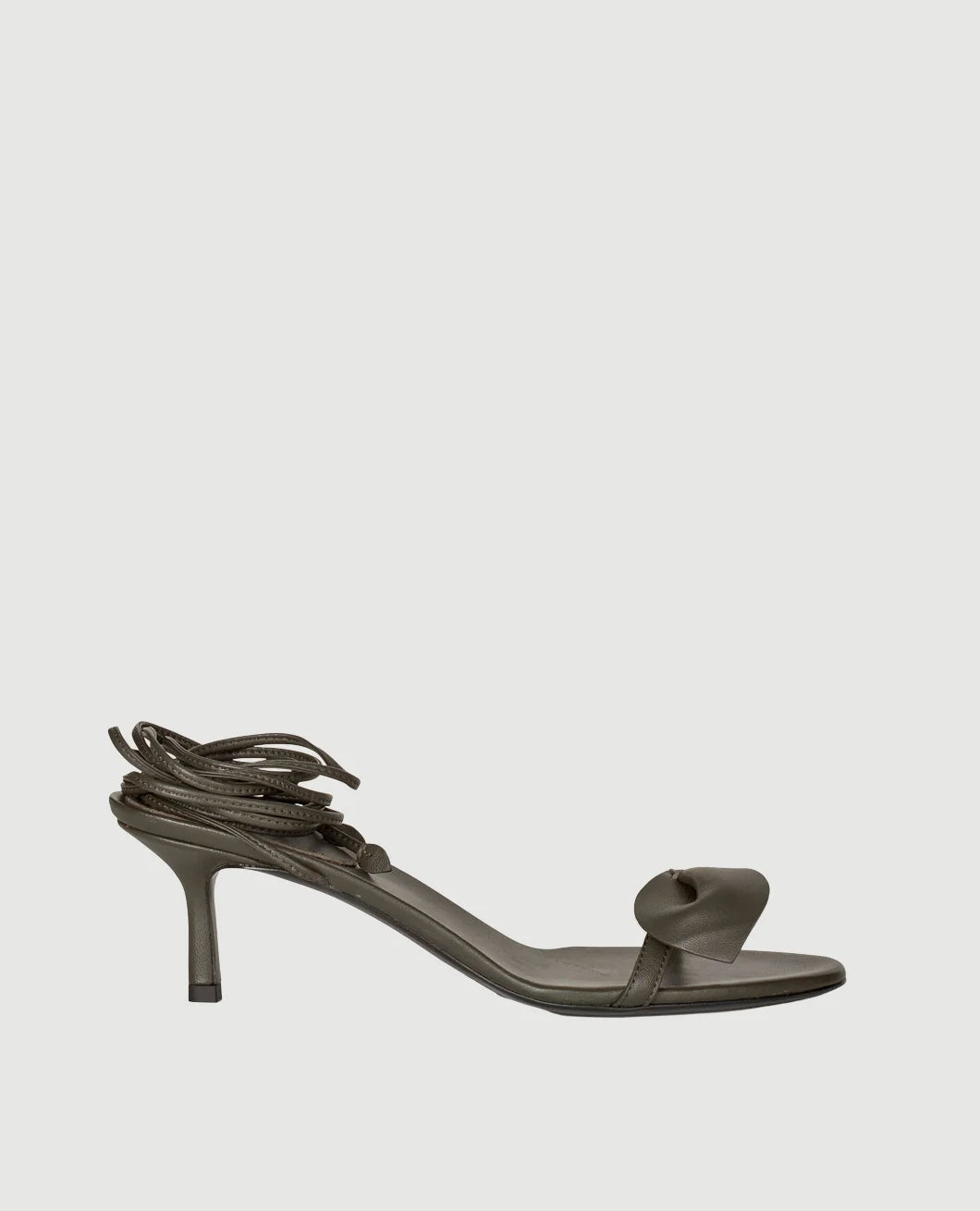 Malene Birger Paulin leather sandals sycamore isolated