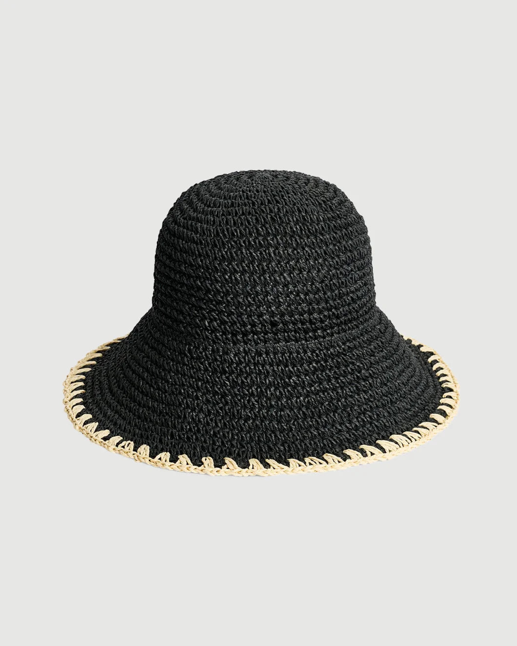 Malene Birger Strawilla paper hat black isolated