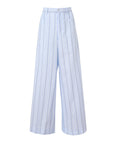 marni striped cotton poplin trouser blue
