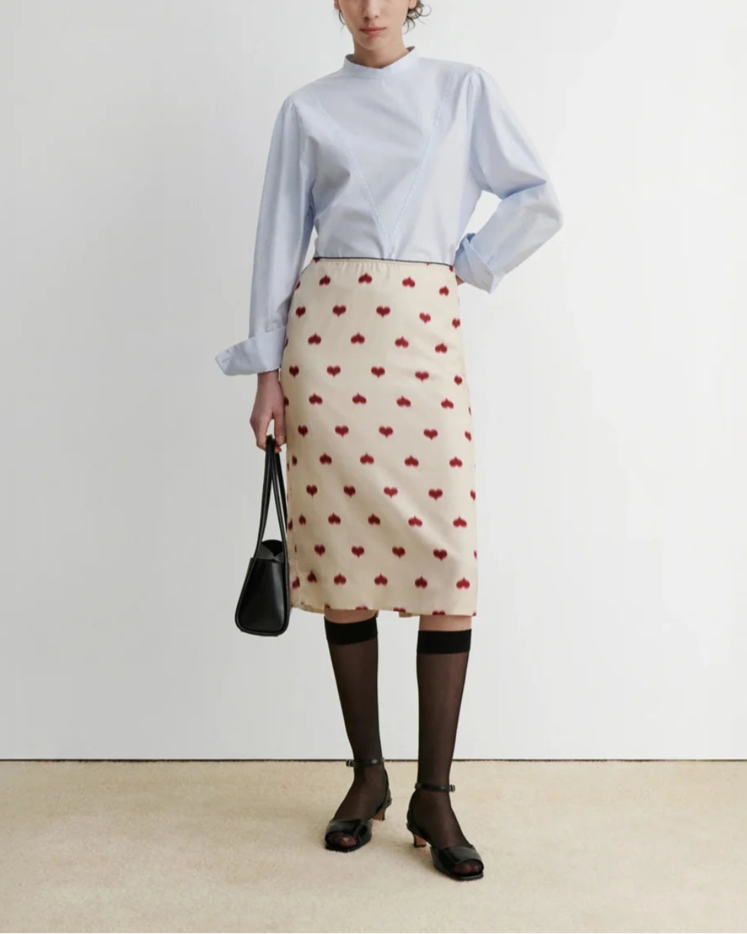 RACHEL COMEY Baldera Skirt blush on figure front