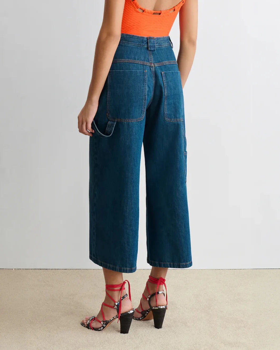 RACHEL COMEY Carpen Pant muddy indigo on figure back